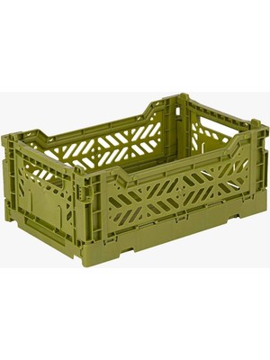 Mediterian Katlanabilir Saklama Kutusu, Hafif ve Şık, 26 cm, Beyaz, Plastik Malzeme