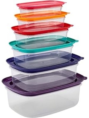 Mediterian Mor Saklama Kabı 6'lı Set, Şık ve Pratik Rattan Mutfak Gereci