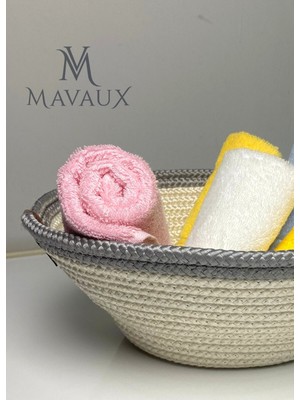 Mediterian Doğal Jüt Hasır Sepet, şık ve dayanıklı ev dekorasyonu aksesuarı