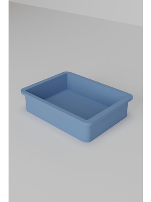 Mediterian Renkli 4'lü oyuncak sepeti seti, plastik, 40x30 cm, ray ve vida ile kolay montaj