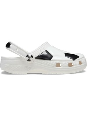 Crocs Classic Soccer Ball Clog K Çocuk Beyaz Terlik 210157-103 Hafif Yapı ve Konforlu Tasarım