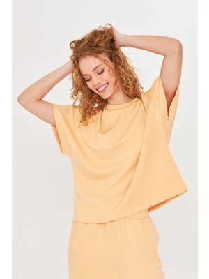 Düşük Omuz Modal T-Shirt