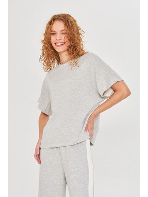 Düşük Omuz Modal T-Shirt