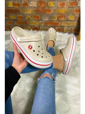 Shubuu akınal Bella Bej Unisex Sabo Hastane Terliği