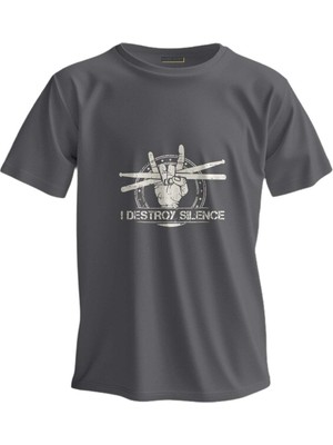 Shome Regular T-Shirt Destroy Baskılı 3920