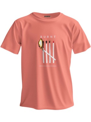 Shome Regular T-Shirt Burnt Baskılı 3857