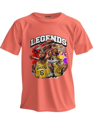 Shome Regular T-Shirt Nba Baskılı Trıo Legends