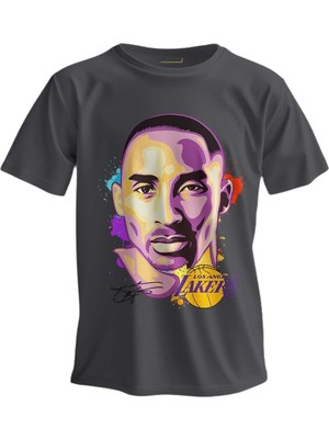 Shome Regular T-Shirt Nba Baskılı Kobe Head Art