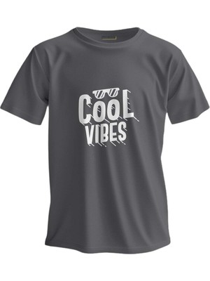 Shome Regular T-Shirt Cool Vibes Baskılı 3538