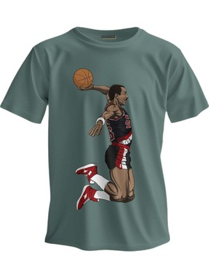 Shome Regular T-Shirt Nba Baskılı Clyde Drexler