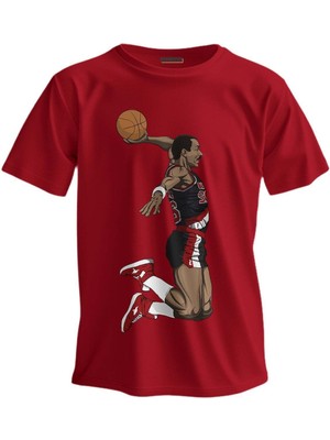 Shome Regular T-Shirt Nba Baskılı Clyde Drexler