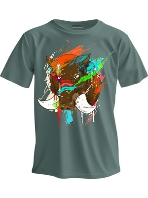 Shome Regular T-Shirt Domuz Baskılı