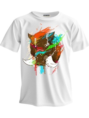 Shome Regular T-Shirt Domuz Baskılı