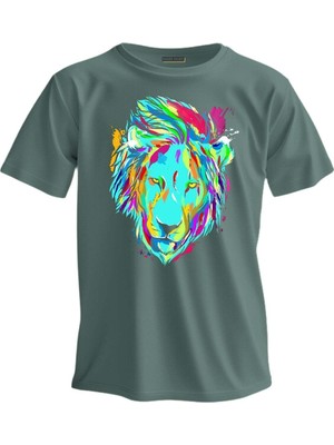 Shome Regular T-Shirt Aslan Baskılı