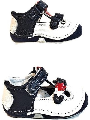 Fiyra 8052 Beyaz Laci Ilk Adım Hakiki Deri Bebe Erkek Çocuk Ayakkabı