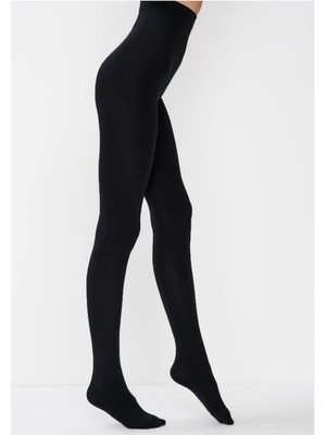 Siyah Kadın Termal Külotlu Çorap Yeni Sezon (1 Adet Ekonomik)