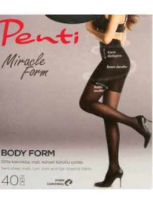 40'den Body Form 2li Korseli Külotlu Çorap
