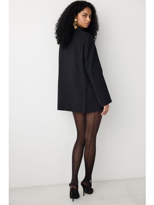 Nostalgia Siyah Külotlu Çorap