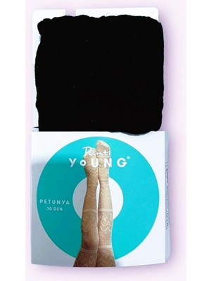 Siyah Kız Çocuk Desenli Külotlu Çorap