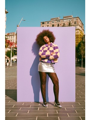 Pentilicious Siyah Külotlu Çorap Hızlı Kurutma Özelliği ile Düz Desenli Pamuk Polyamid Elastan