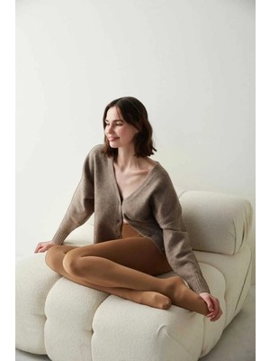 Kadın Polar Iç Yüzeyi ile Sıcak Tutan Thermal Kilotlu Çorap