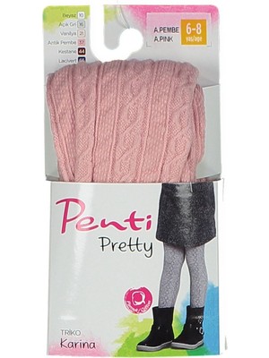 Pembe Kız Çocuk Pretty Karina Külotlu Çorap PCPPKARG16SK
