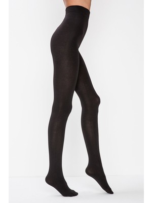 Kadın Siyah Termal Külotlu Çorap 2'li