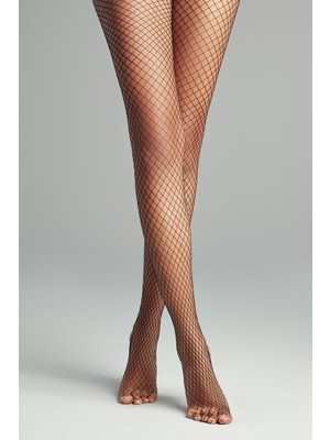 Orta File Siyah Külotlu Çorap-Licious