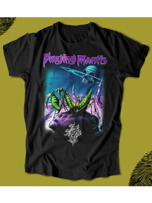 Butişört 'praying Mantis – Time Tells No Lies‘  Baskılı 'regular-Fit' Unisex Tişört