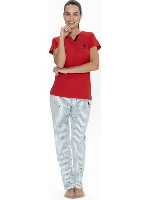 U.s. Polo Assn 20060 Kadın Pijama Takım Battal 25Y