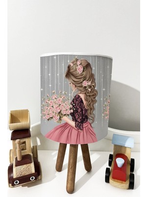 Buketli Kız Çocuk ve Bebek Odası Abajür