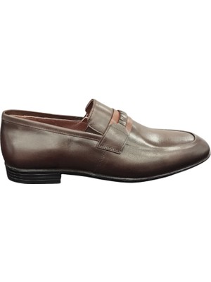 Slope 048070M Iç Dış  Dana Derisi Bağcıksız Klasik Erkek Ayakkabı