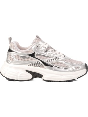 Gümüş Fileli Hafif Kadın Spor Ayakkabı Gs-251-530 G