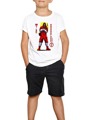 Slipknot Mick Thomson Seven Beyaz Çocuk Tişört