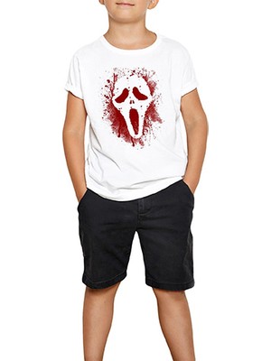 Scream Splash Beyaz Çocuk Tişört