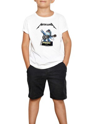 Metallica Animal Rock N Roll Beyaz Çocuk Tişört