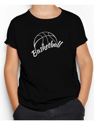 Basketball Season Siyah Çocuk Tişört