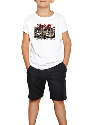 Slipknot All Hope Is Gope Beyaz Çocuk Tişört