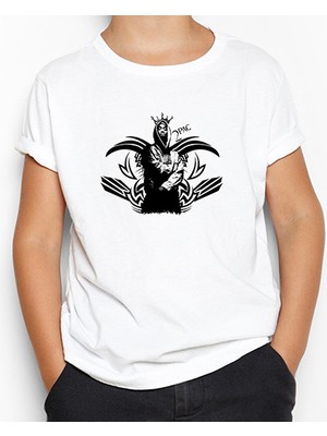 Tupac King Man Beyaz Çocuk Tişört