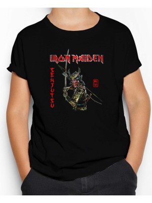 Iron Maiden Senjutsu Siyah Çocuk Tişört