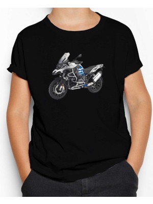 Bmw Gs Blue Siyah Çocuk Tişört
