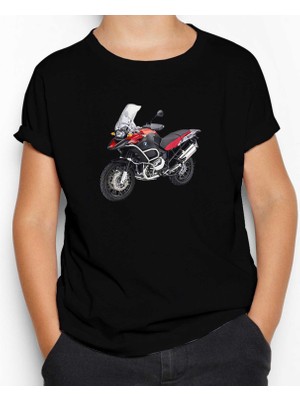Bmw R 1200 Gs Macera K51 Siyah Çocuk Tişört