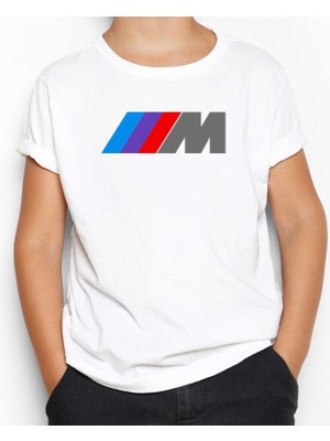 Bmw M Power Logo Beyaz Çocuk Tişört