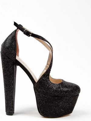 PayBuy Kadın Moda Şık Gold Janjan Full Taş Düğün Nişan Gece Abiye Ayakkabı