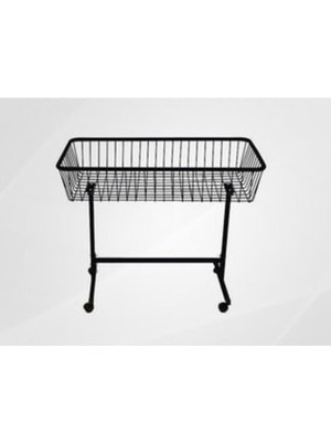 Mediterian Boyalı Tekerlekli Teşhir Standı 60x90, şık ve kullanışlı çok renkli tasarım