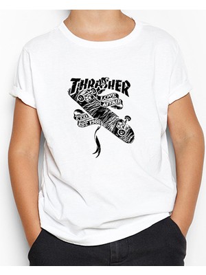Thrasher Love Affair Beyaz Çocuk Tişört