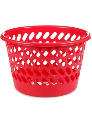 Mediterian 26 Litre Fuşya Plastik Çamaşır Sepeti Büyük, Hafif ve Kullanışlı Tasarım
