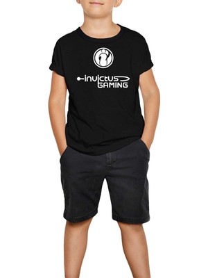 Invictus Gaming Siyah Çocuk Tişört