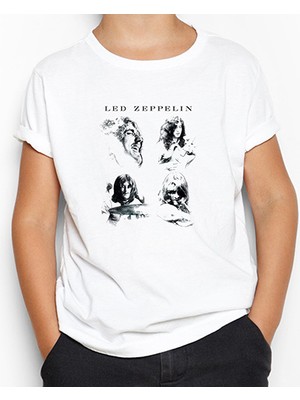 LED Zeppelin The Complete Beyaz Çocuk Tişört