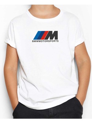 Bmw M Power Motorsport Beyaz Çocuk Tişört